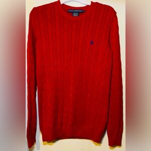 Ralph Lauren Polo Sweater Christmas Red Sz L